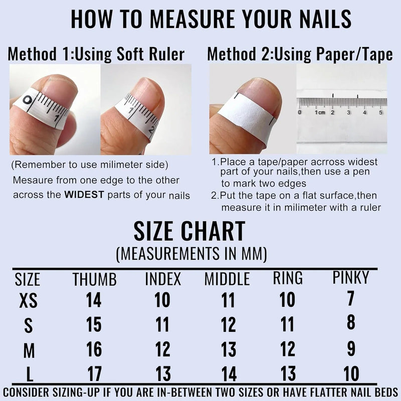 Spicy Girl Y2k 10 pc Nail Set