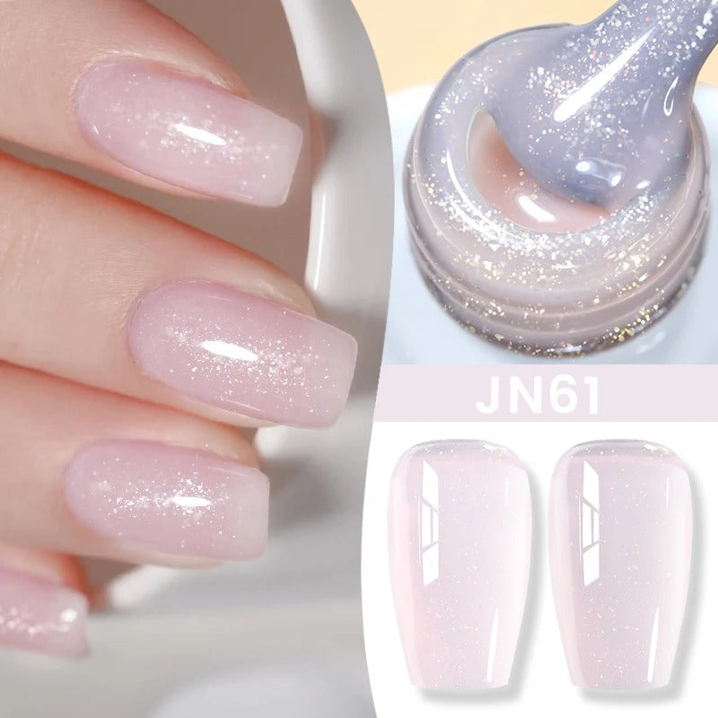BORN PRETTY 10ml Jelly Glitter Nude Polish