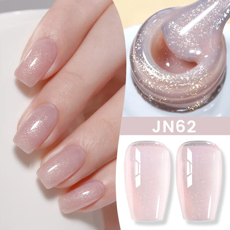 BORN PRETTY 10ml Jelly Glitter Nude Polish