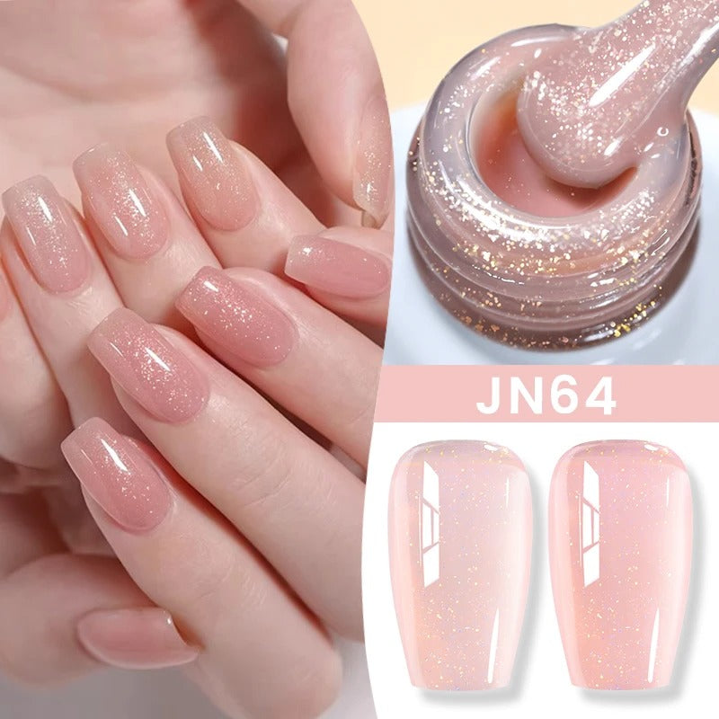 BORN PRETTY 10ml Jelly Glitter Nude Polish