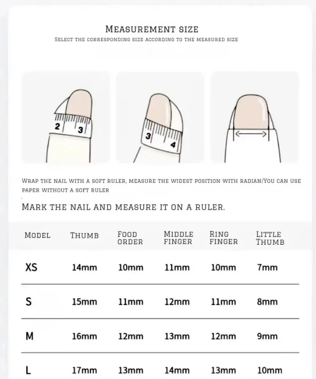 Cutesy Press On Set 10pc